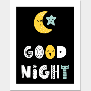 Scandinavian Good Night Posters and Art